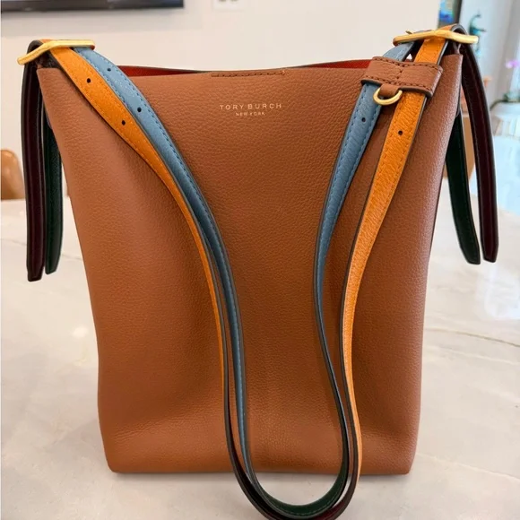 Tory Burch Perry Fine Leather Tote - Picture 1 of 16